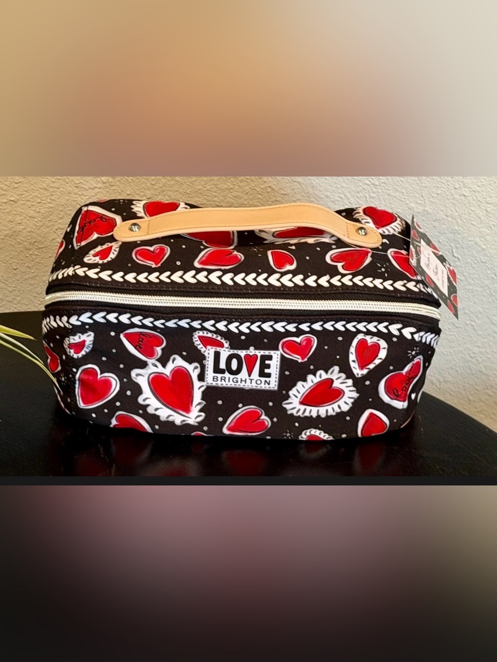 Brighton Hearts a Flutter Cosmetic Bag New In Package